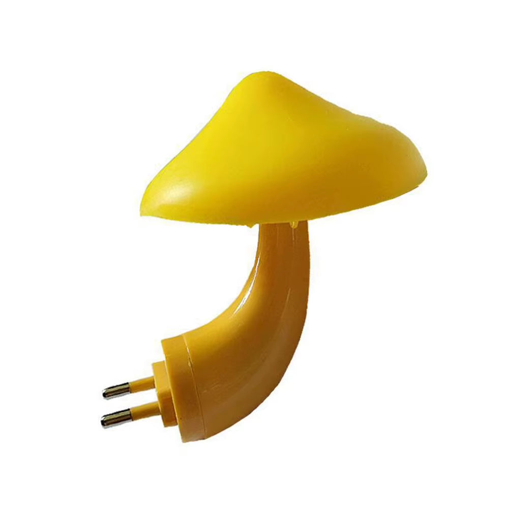 Creative Mushroom Night Light Light-Control Sensor LED Mushroom Night Light Energy Saving US/EU Plug for Home Kitchen Bathroom