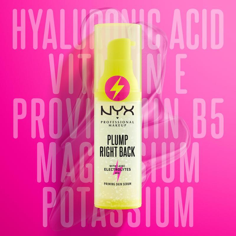 Plump Right Back Plumping Serum & Primer, with Hyaluronic Acid, NYX Professional Makeup